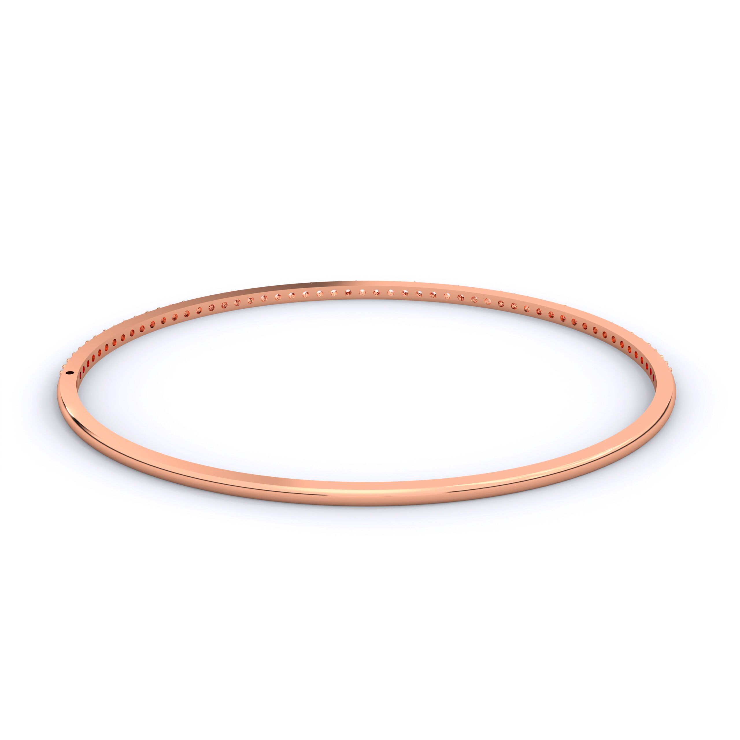 Luna Half Eternity 925 Sterling Silver Premium Moissanite Tennis Bangle for Women - Image 5