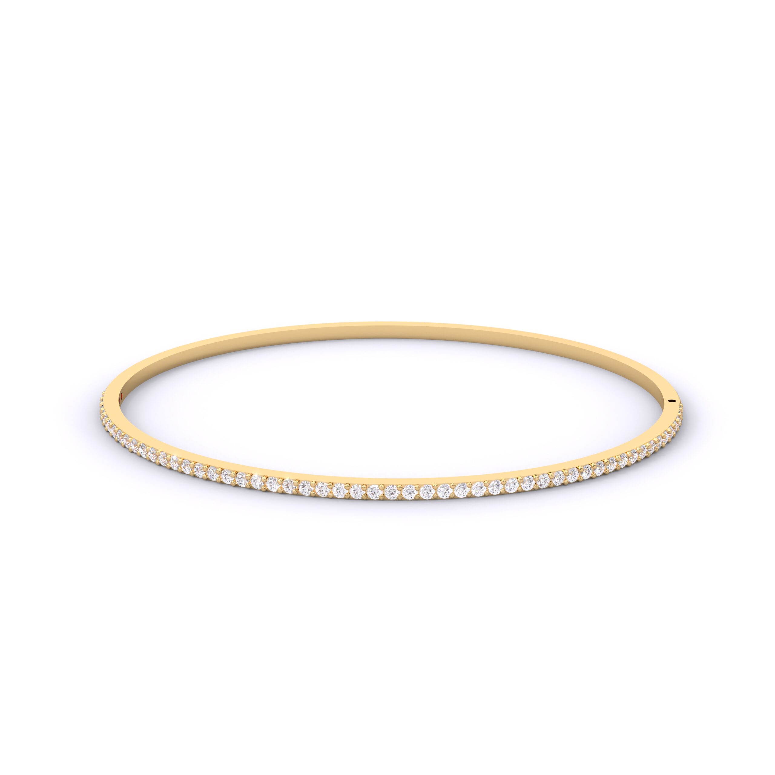 Luna Half Eternity 925 Sterling Silver Premium Moissanite Tennis Bangle for Women - Image 7