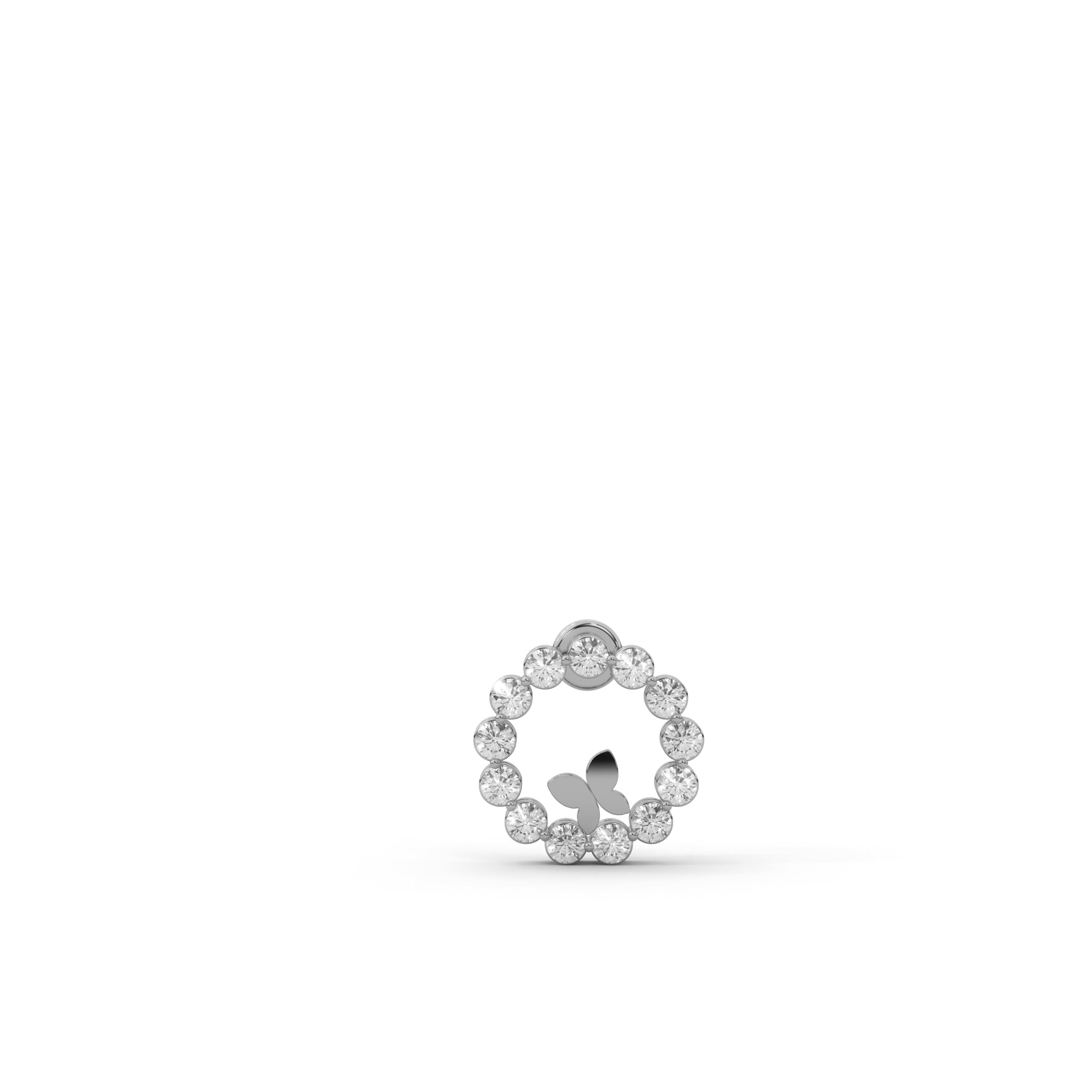925 Sterling Silver Halo Circle Moissanite Diamond Stud Earrings | Fine Jewellery for Women - Image 6
