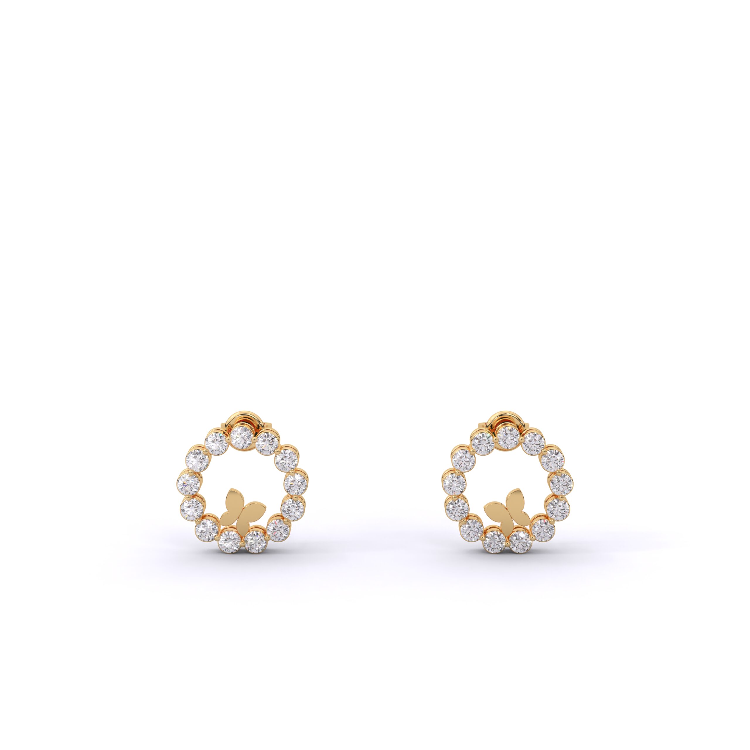 925 Sterling Silver Halo Circle Moissanite Diamond Stud Earrings | Fine Jewellery for Women - Image 7