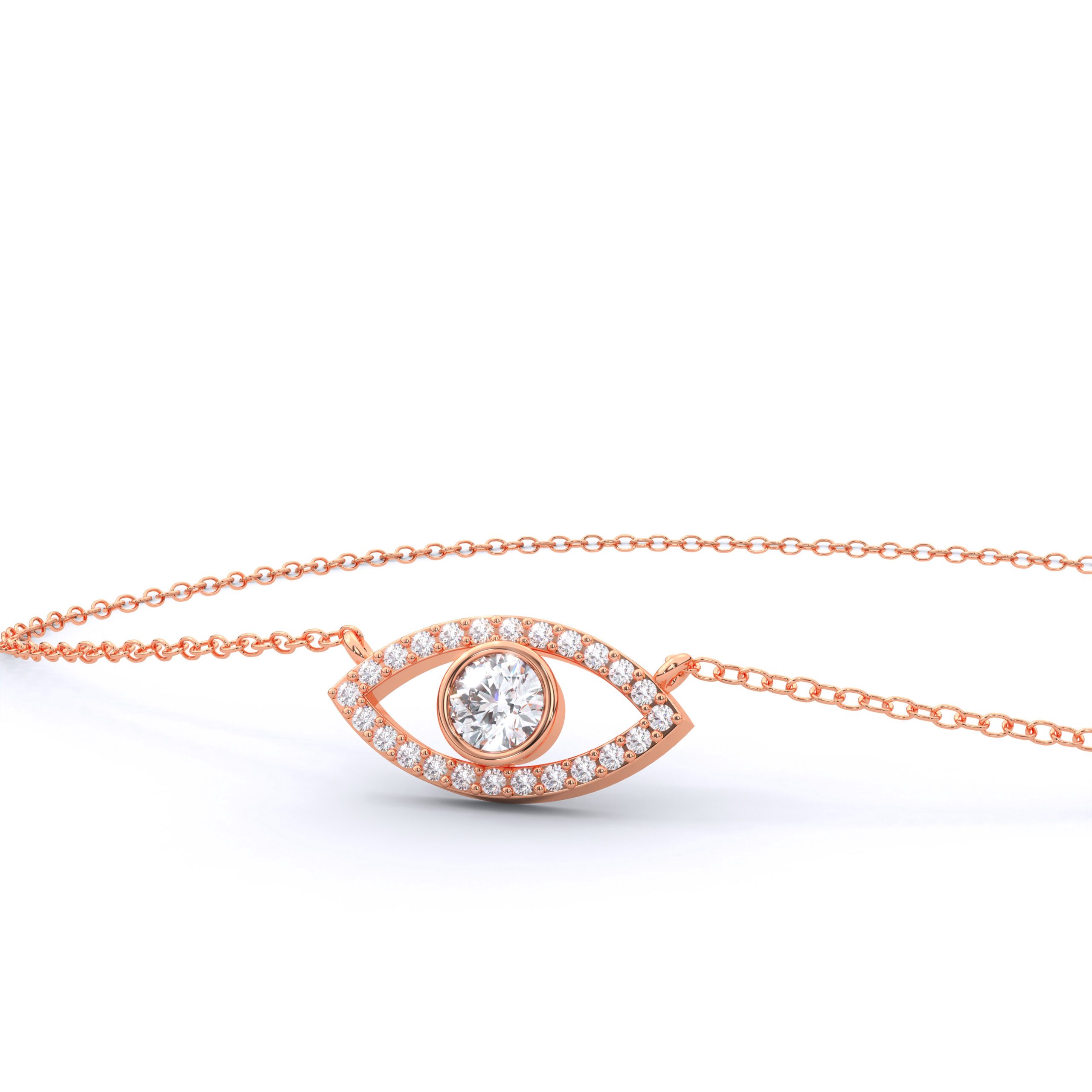 Luxury Evil Eye Moissanite Pendant Necklace for Women - Image 7