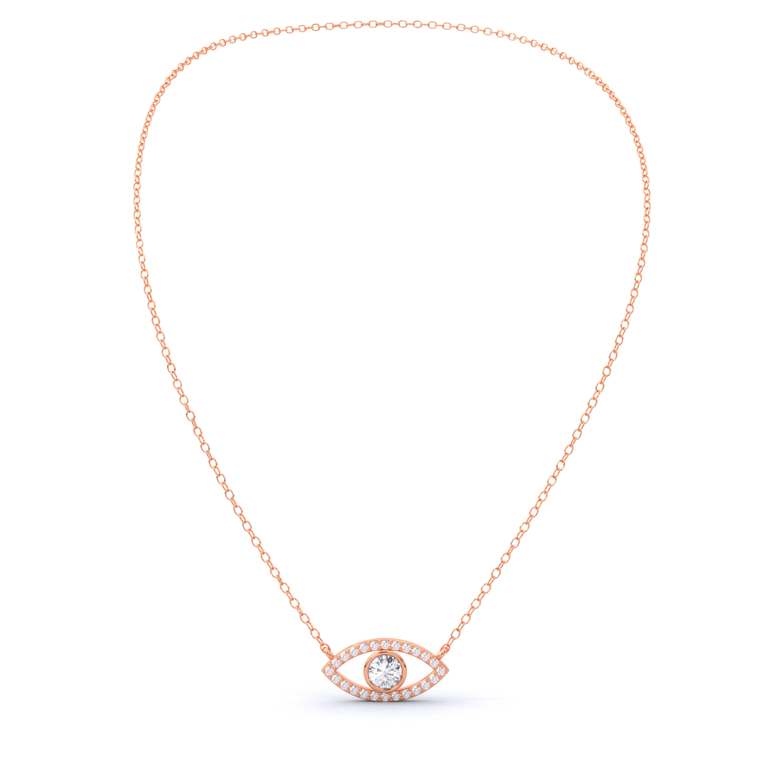 Luxury Evil Eye Moissanite Pendant Necklace for Women - Image 6
