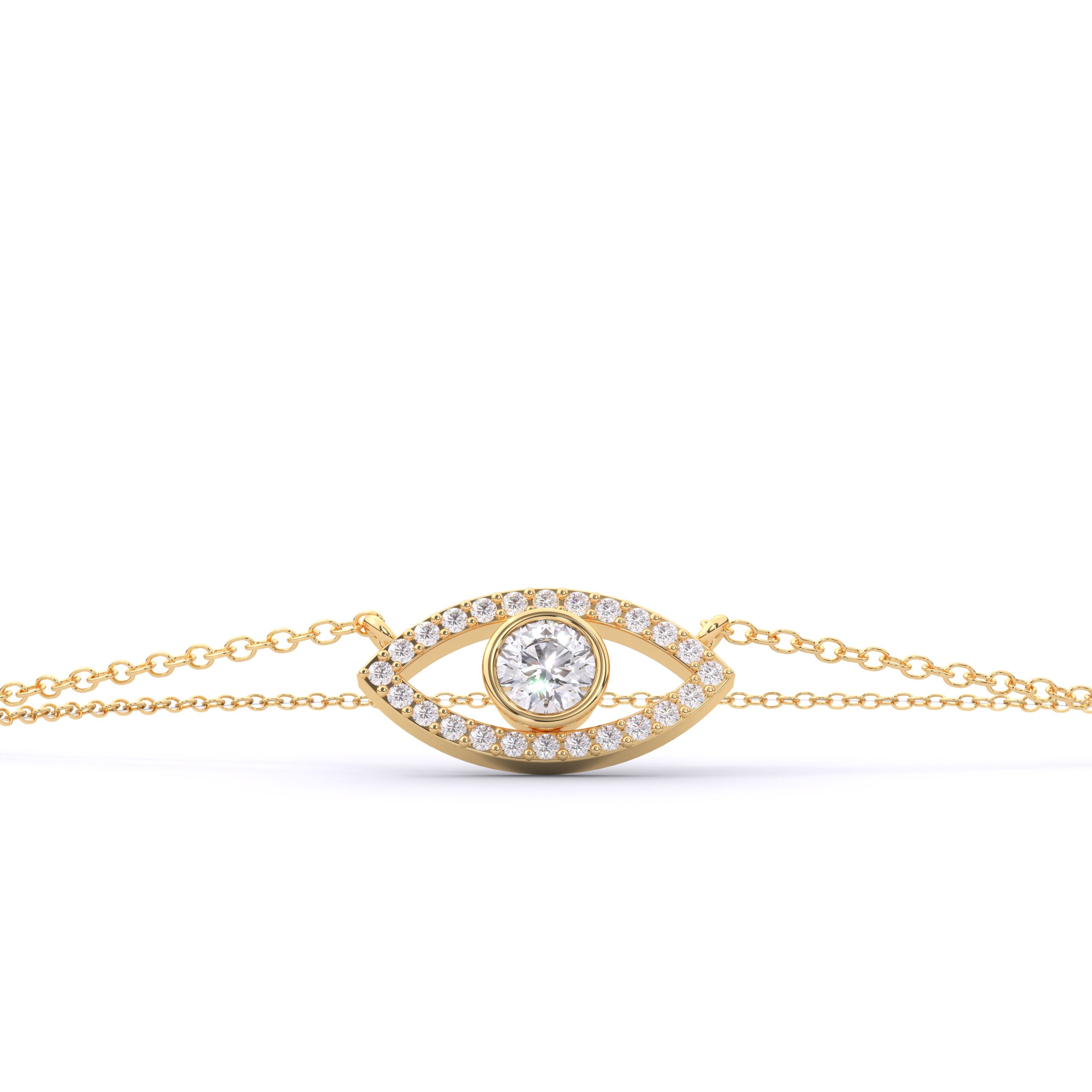 Luxury Evil Eye Moissanite Pendant Necklace for Women - Image 9